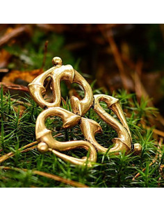 Fibel-Brosche römische Triquetra, 2. Jahrhundert n. Chr