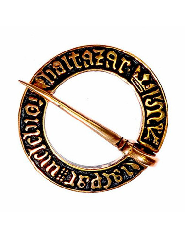 Broche anular medieval, siglos XIV-XV