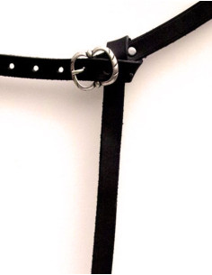 Middeleeuwse fleur-de-lis riem met dubbele gesp, 13e-15e... 2