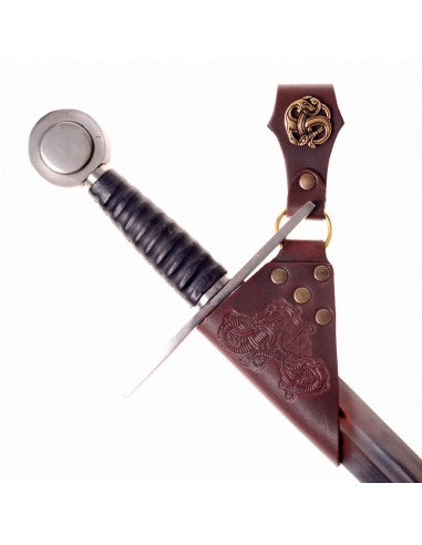 Tahalí medieval dragón para espada