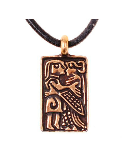 Kussanhänger eines Guldgubbe-Paares,...