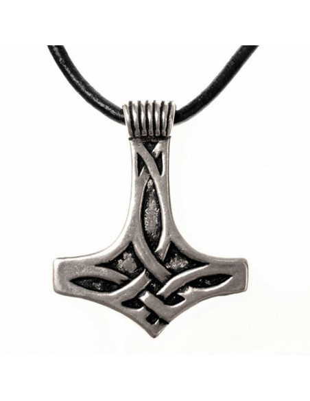 Colgante vikingo martillo de Thor con... Colgante vikingo martillo de Thor con...