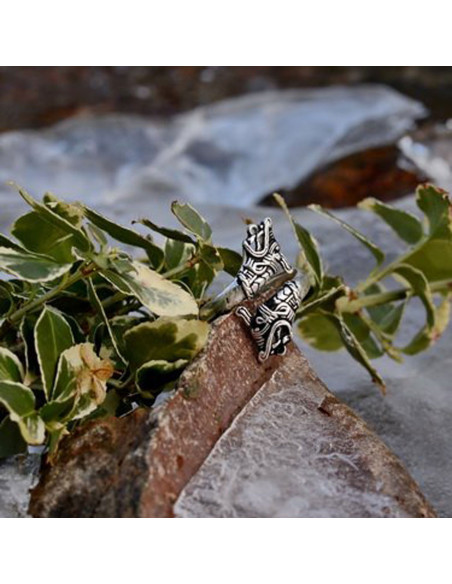 Hedeby Dragon Head Viking Ring