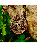 Broche estilo Celta con filigrana, 5 cm.