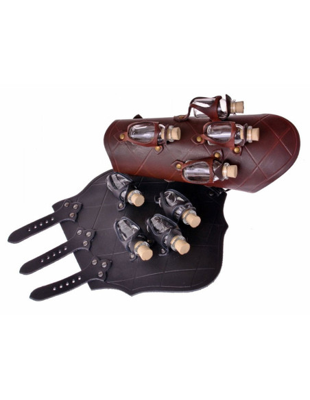 1 Lederarmband mit 4 Töpfen Zaubertrank