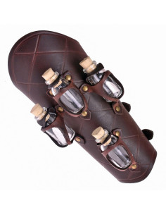 1 Brazalete en piel con 4 botes de poción mágica
