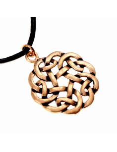 Keltische hanger rond verweven knoop