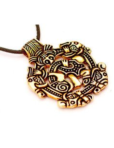 Griffin Viking schild hanger en amulet, s. IX