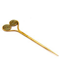 Keltische Anstecknadel mit der Spirale von La Tene