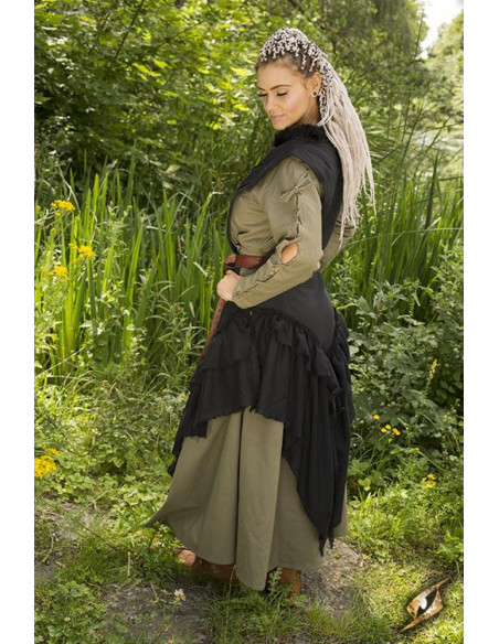 Sobrevesta medieval Raven en nebro