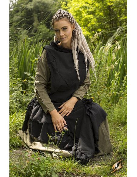 Sobrevesta medieval Raven en nebro