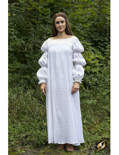 Lucrecia middelalderkjole i råhvid