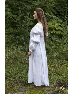 Lucrecia middelalderkjole i råhvid 2