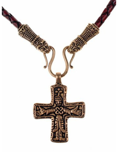 Mandermerk hanger met Viking kruisbeeld