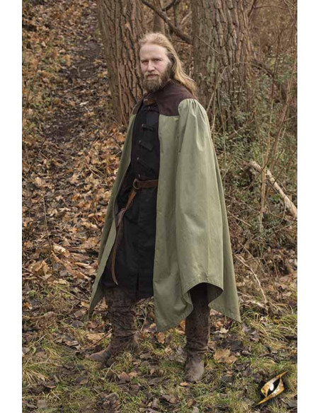 Capa Edrahil en Verde-Marrón