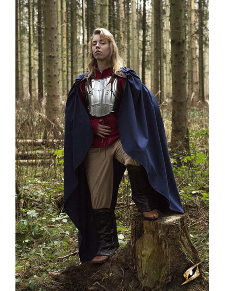 Regulus katoenen cape in blauw, één maat