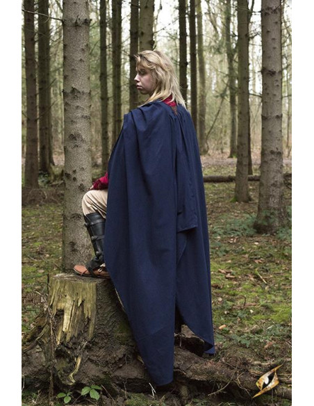 Regulus katoenen cape in blauw, één maat