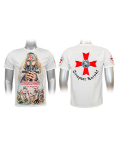 Weißes Sublimations-T-Shirt Tempelritter