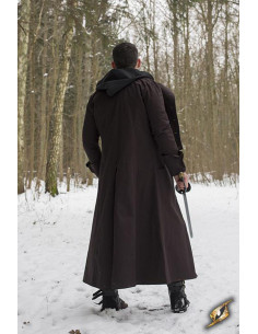 Hellsing middelalderjægerfrakke, mørkebrun 2