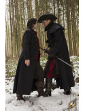 Abrigo medieval cazador Hellsing, color negro