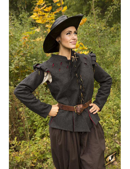 Aramis Renaissance-Jacke, graue Wolle Aramis Renaissance-Jacke, graue Wolle