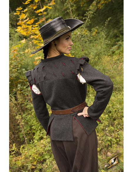 Aramis Renaissance-Jacke, graue Wolle Aramis Renaissance-Jacke, graue Wolle