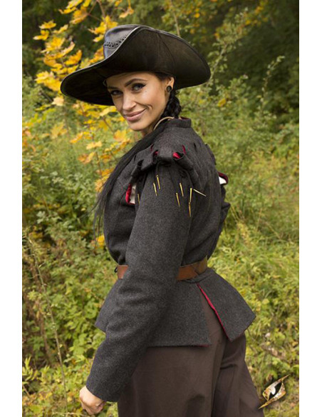 Aramis Renaissance-Jacke, graue Wolle Aramis Renaissance-Jacke, graue Wolle