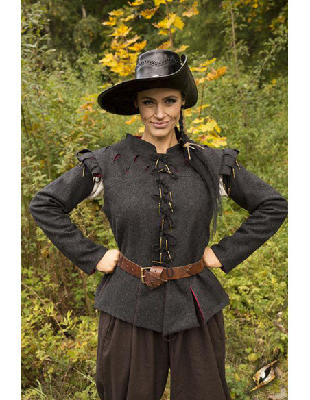 Aramis Renaissance-Jacke, graue Wolle Aramis Renaissance-Jacke, graue Wolle