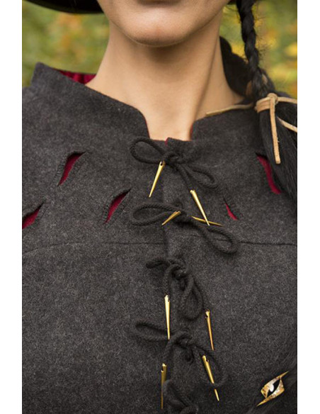 Aramis Renaissance-Jacke, graue Wolle Aramis Renaissance-Jacke, graue Wolle