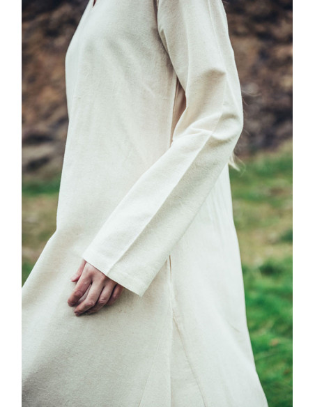 Valdis Baumwoll-Wikingerkleid, Naturweiß