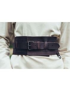 Viking leren riem Ingrid, donkerbruin 2