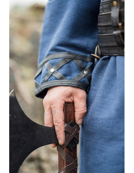 Túnica vikinga decorada Erik, azul...