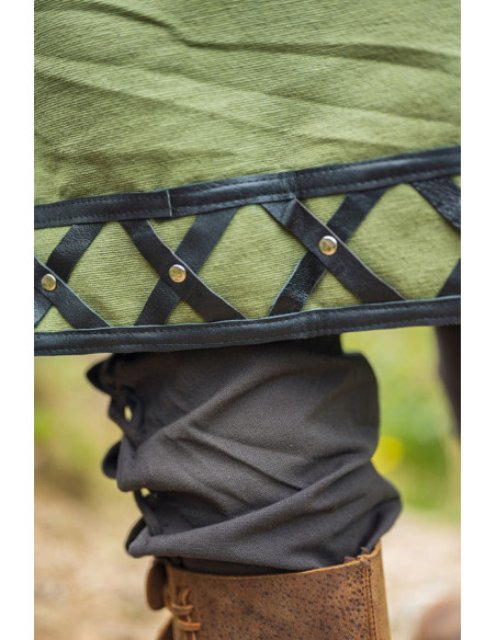 Gedecoreerde Viking tuniek Erik, groen