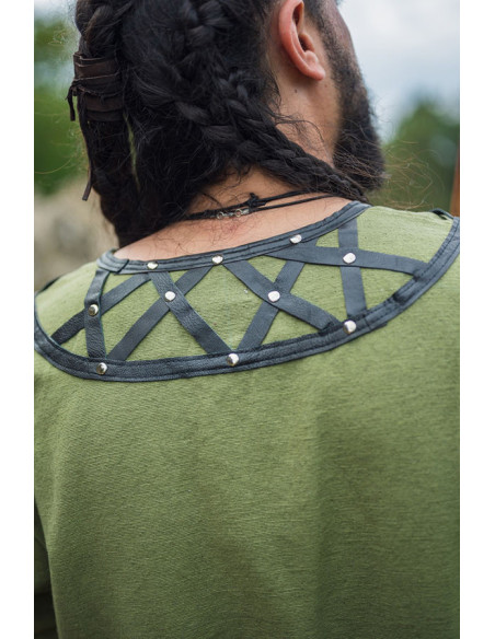 Gedecoreerde Viking tuniek Erik, groen
