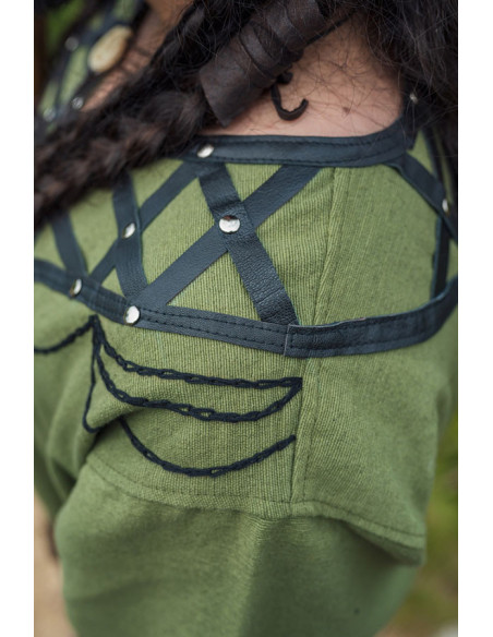 Gedecoreerde Viking tuniek Erik, groen