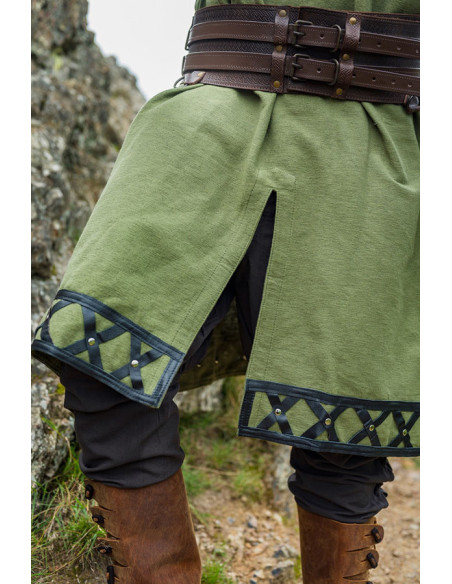 Gedecoreerde Viking tuniek Erik, groen