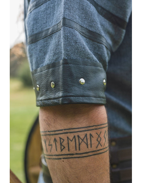 Rollo kortærmet vikingetunika, blågrå