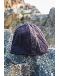 Bruine Viking wollen muts Model Sjard