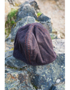 Gorro de lana vikingo marrón modelo Sjard 2