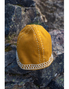 Gorro de lana vikingo amarillo modelo Yngvy 2