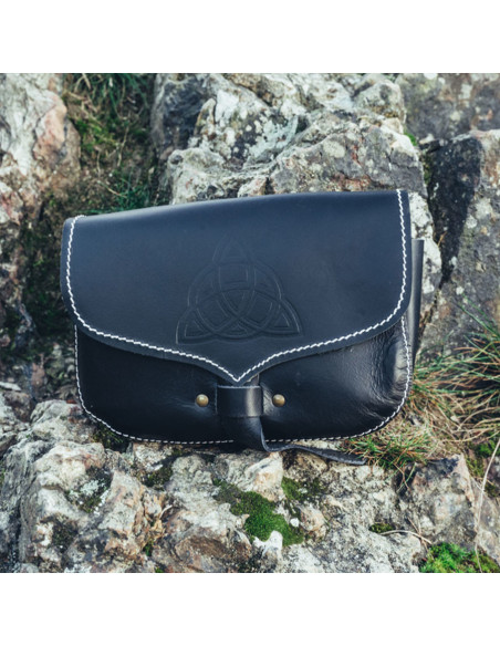 Bolso vikingo de cuero Hulda con Nudo... Bolso vikingo de cuero Hulda con Nudo...