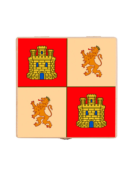 Caja medieval escudo Castilla y León...
