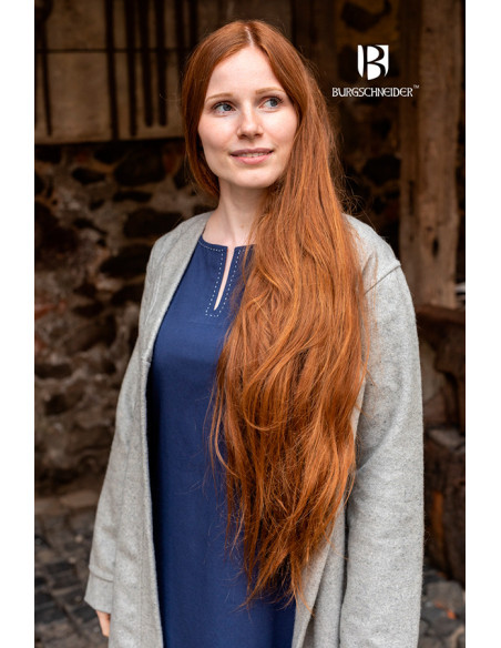 Brial Medieval Aslaug Gris en Lana Brial Medieval Aslaug Gris en Lana