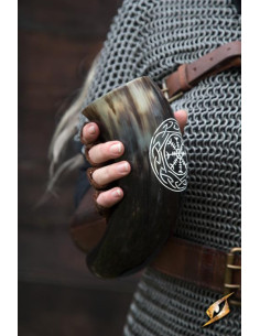 Cuerno claro-oscuro Vikingo de Aegishjalmur 2
