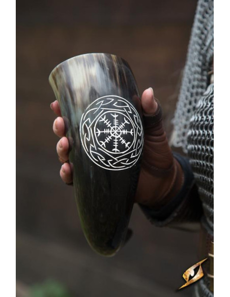 Vikinge lys-mørke horn af Aegishjalmur