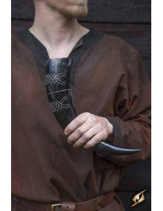 Cuerno vikingo Jefe de Clan, acabado oscuro