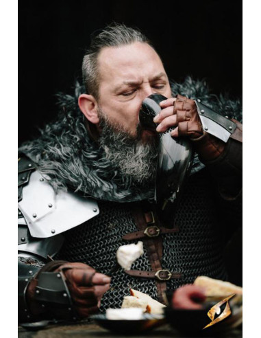 Cuerno vikingo Jefe de Clan, acabado oscuro