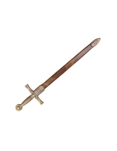 Excalibur sværd brevåbner med skede