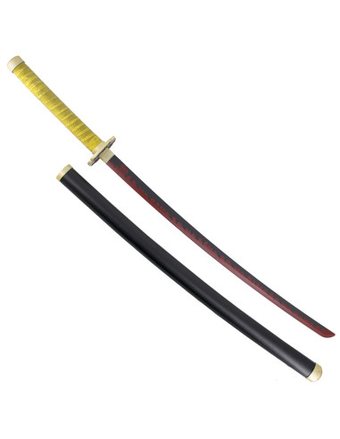 Katana de Yoriichi Tsugikuni, Demon Slayer
 Texto grabado en hoja-NO