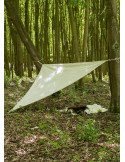 Toldo triangular con cuerda para acampada medieval, 3m.